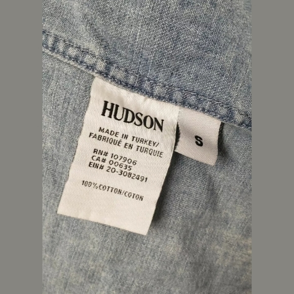 🌼SOLD! HUDSON Bijou Button Up Chambray Denim Shirt - Picture 8 of 8